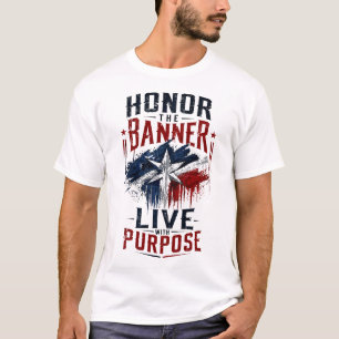 T-Shirt Graphique Motivant Patriotique