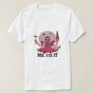 T-Shirt Graphique « Mr. Fix It » en Coton de Chill