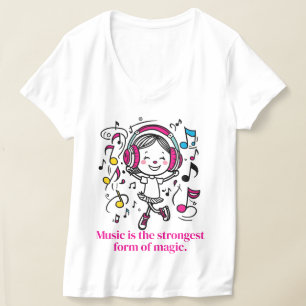 T-shirt graphique musical amusant