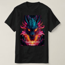 T-shirt graphique néon cyberpunk dragon - Mini pro