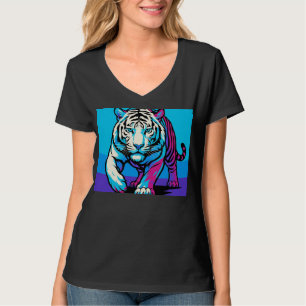 T-shirt graphique Néon Prowler – Tigre Blanc