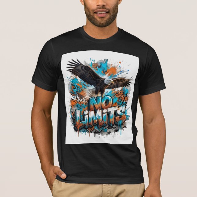 T-Shirt Graphique No Limits Eagle | Motivational W (Devant)