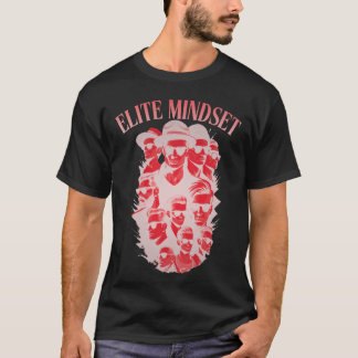 T-shirt graphique noir pour hommes Luxe Premium de