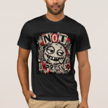 T-Shirt Graphique Not Impressed 90s Grunge