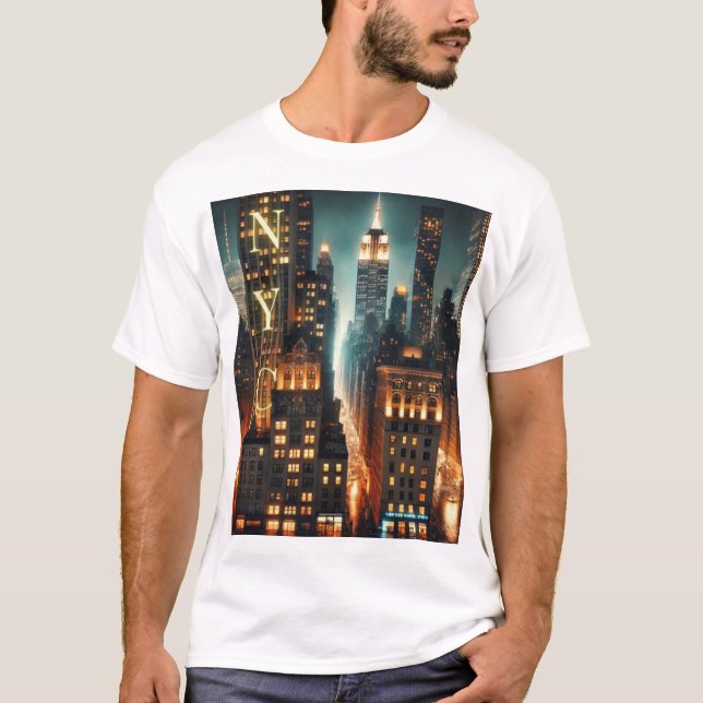 T-shirt graphique NYC - Design New York Iconique (Devant)