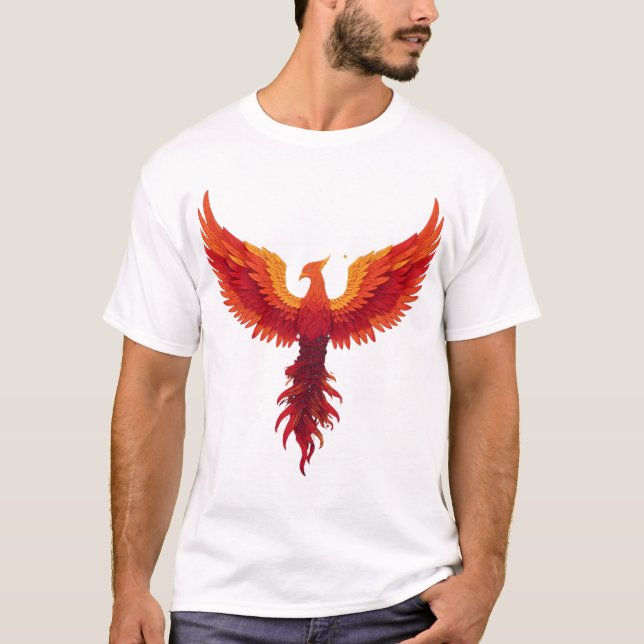 T-shirt graphique « Oiseau mythique » « Phénix mon (Devant)