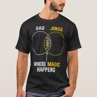 T-shirt Graphique Papa Blagues Papa papa Drôle Papa