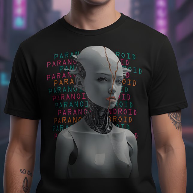 T-shirt graphique Paranoid Android (Créateur téléchargé)