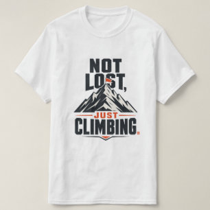 T-shirt graphique "Pas perdu, juste en train de gr