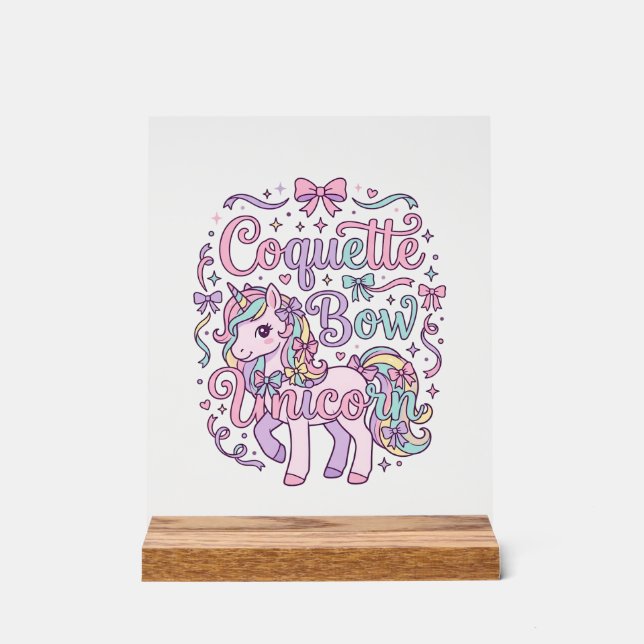 T-shirt graphique pastel mignon licorne coquette b (Recto)