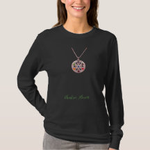 T-Shirt Graphique Pendentif Fleur de Vie Chakra