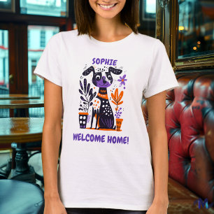 T-Shirt Graphique Personnalisé de Bienvenue à la M