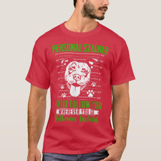 T-shirt Graphique Pitbull drôle pour les femmes et les hom