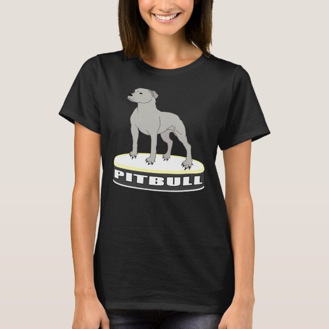 T-shirt Graphique Pitbull puissant (Devant)