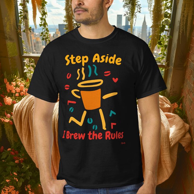 T-Shirt graphique Pop Art au café gras (Créateur téléchargé)