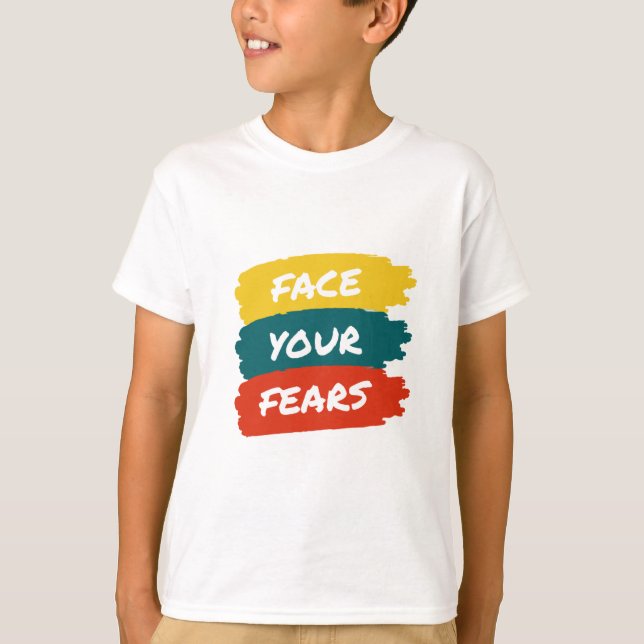 T-shirt graphique pour adolescent garçon Face Your (Devant)