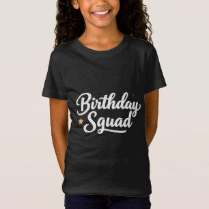 T-shirt graphique pour adolescentes "Birthday Squa