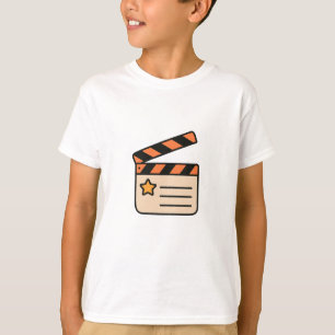 T-shirt graphique pour amateur de cinéma avec clap