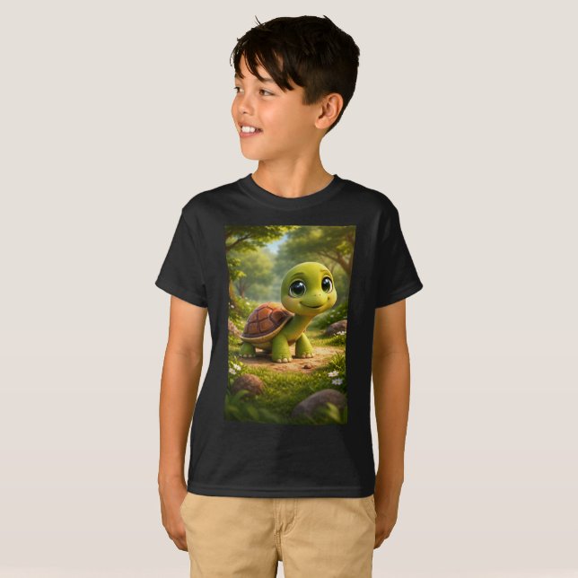 T-shirt graphique pour enfants mignons | T-shirt q (Devant entier)
