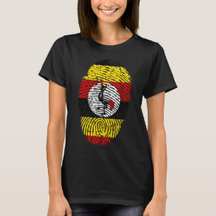 T-shirt graphique pour femmes empreinte digitale r