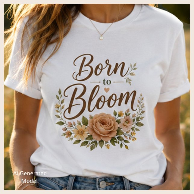 T-shirt graphique pour femmes inspiré d'une nature (Créateur téléchargé)