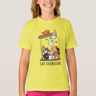 T-shirt graphique pour fille avec des chatons mign