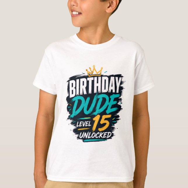 T-shirt graphique pour garçon adolescent anniversa (Devant)