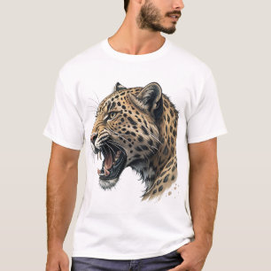 T-Shirt Graphique pour Homme avec Portrait Majestu