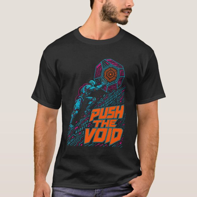 T-shirt graphique pour hommes Push The Void (Devant)