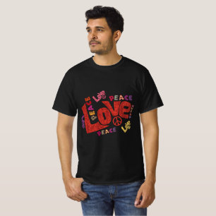 T-shirt graphique pour hommes Urban Peace & Love -
