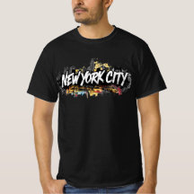 T-shirt graphique pour les Streetwear de New York 