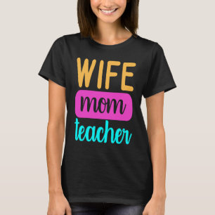 T-shirt Graphique pour Mama Homeschool Femme Maman Enseign