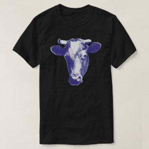 T-shirt Graphique pourpre de vache à art de bruit