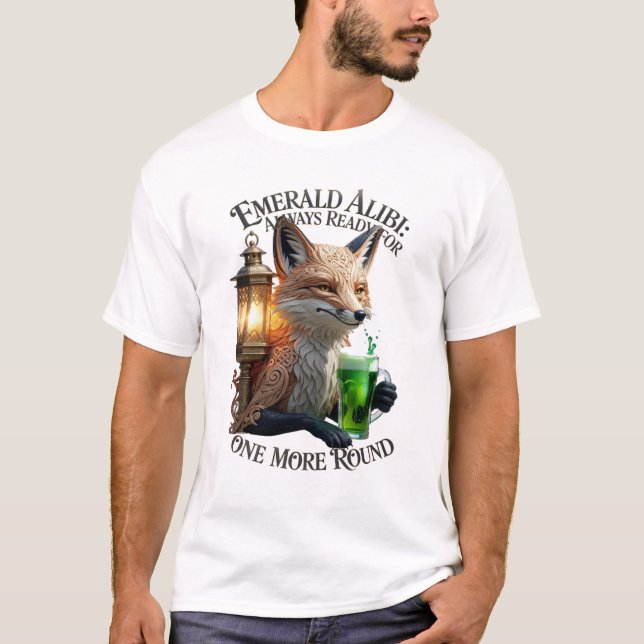 T-shirt graphique renard Emerald Alibi (Devant)