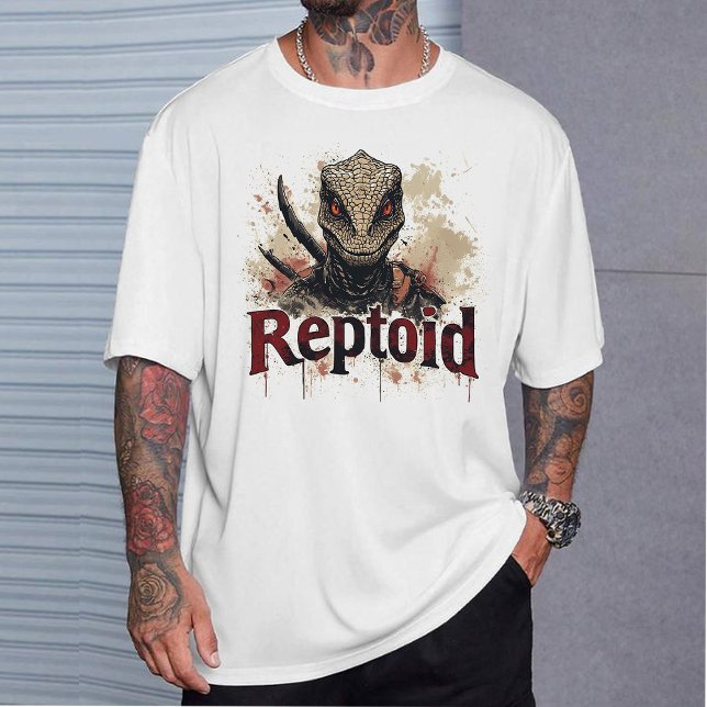 T-shirt graphique Reptoid , Théorie du complot Ali (Créateur téléchargé)