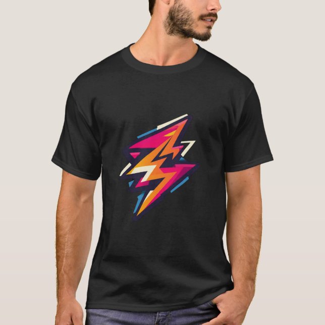 T-Shirt Graphique Retro Cyberbolt (Devant)