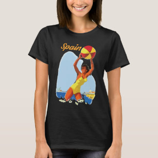 T-shirt graphique rétro vintage de voyage sur la p