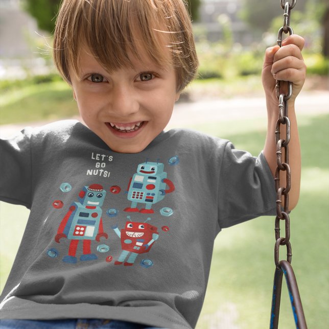T-shirt Graphique Robots rétro-messages personnalisés et n (Créateur téléchargé)