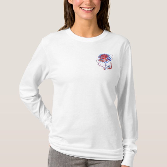 T-Shirt Graphique Rose Cyber Néon (Devant)