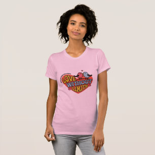 T-shirt graphique rose "Love Without Limits" pour 