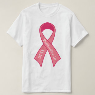 T-shirt Graphique rose PERSONNALISÉ de ruban