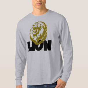 T-shirt Graphique Rugissement Lion Majestueux