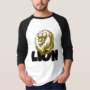 T-shirt Graphique Rugissement Lion Majestueux