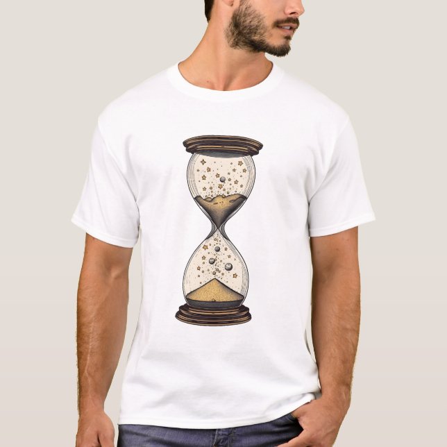 T-shirt graphique "Sables cosmiques" – Céleste T (Devant)