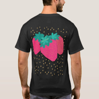 T-shirt graphique sans effort Fraise T-shirt basiq