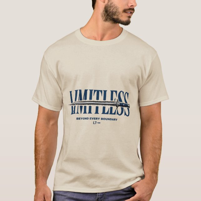 T-shirt graphique "Sans limites" pour hommes avec  (Devant)