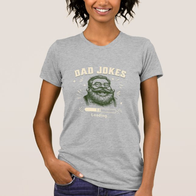 T-shirt graphique sarcastique "Mauvaises blagues"  (Devant)