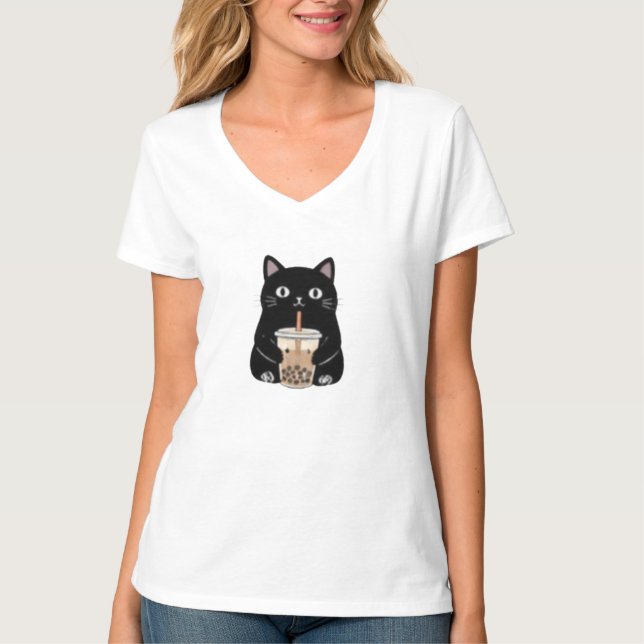T-shirt Graphique sautant pour café (Devant)