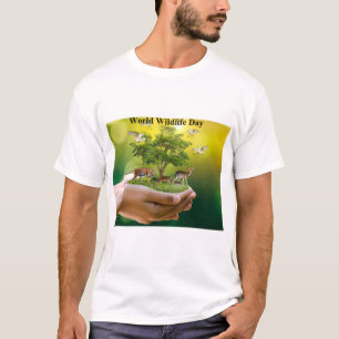 T-Shirt Graphique Sauver la Faune & Protéger la Na