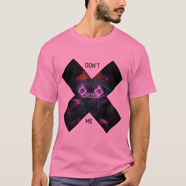 T-shirt Graphique sombre et mystérieux "Ne me croisez pas" (Devant)